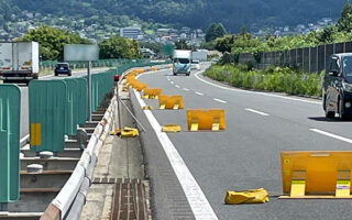 支社長パトロール 中央自動車道下り線追越車線規制（諏訪営業所）