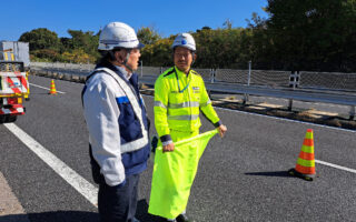 支社長パトロール 中央道上り線走行車線規制（名古屋営業所）