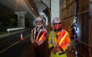 設置パトロール 国道302号線上下線片側交互通行規制（名古屋西営業所）