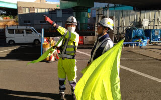 安全パトロール 外環道JCT転回路誘導業務+送り出し時周知（所沢営業所）