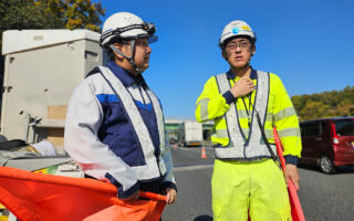 支社長パトロール 中国自動車道下り線走行車線規制（神戸西営業所）