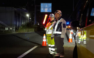 支社長パトロール 国道176号線下り線右車線規制（西宮営業所）