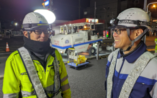 所長パトロール 国道１７号線上下線片側交互通行規制（埼玉営業所）