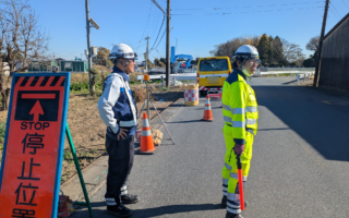 所長パトロール 埼玉県道５号線付近上下線片側交互通行規制（埼玉営業所）