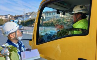支社長パトロール 小田原厚木道路上り線走行車線規制（平塚営業所）