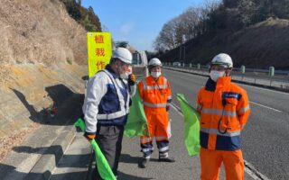 所長パトロール 中央道下り線登坂車線規制（八王子維持営業所）
