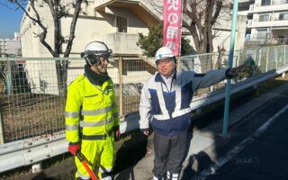 営業所パトロール 西城2丁目通行止規制（名古屋営業所）