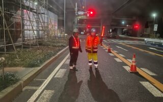 営業所パトロール　 国道302号上り線左車線規制（名古屋東営業所）