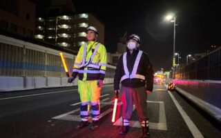 支社長パトロール　 阪神高速道路3号神戸線下り線右車線規制（西宮営業所）