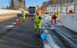 営業所パトロール 除雪作業（長野営業所）