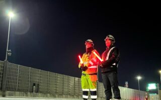 所長パトロール 東関道下り線追越車線規制（千葉営業所）