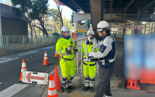 支社長パトロール 首都高池袋線高架下　上下線幅員減少規制（吉祥寺営業所）