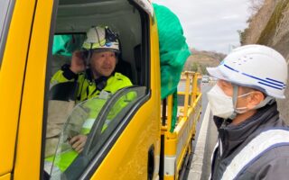 所長パトロール 小田原厚木道路下り線走行車線規制（平塚営業所）