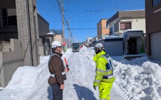 支社長パトロール 道路維持除雪業務（江別営業所）