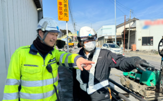 営業所パトロール 国道20号線　片側交互通行規制（諏訪営業所）