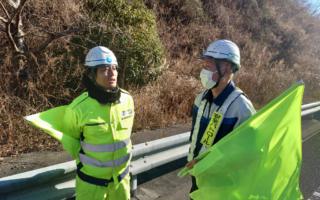 安全課パトロール 新東名高速道路下り線ランプ規制（静岡営業所）