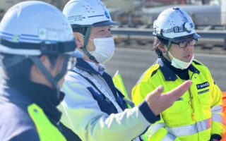 設置パトロール 関越自動車道上り線付加車線規制（高崎営業所）