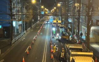 支社長パトロール 国道２０号線下り線車線変移規制（吉祥寺営業所）