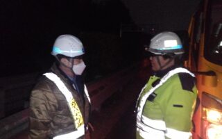 所長パトロール 東関東自動車道下り線追越車線規制（市原営業所）