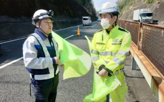 所長パトロール 小田原厚木道路下り線追越車線規制（厚木営業所）