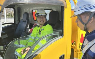 設置パトロール 県道１号線　沼田檜枝岐線車線規制（太田桐生営業所）