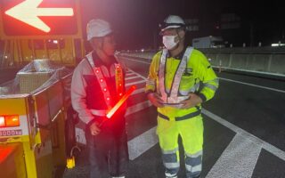 営業所パトロール 新東名高速道路下り線2/3追い越し規制（御殿場営業所）