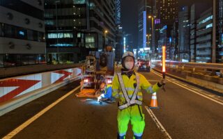 営業所パトロール 首都高渋谷線上り線左A規制（港北営業所）