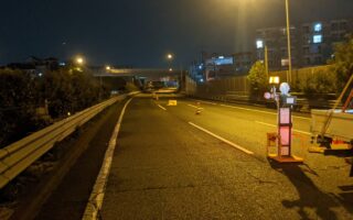 設置パトロール 第三京浜道路下り線2/3追い越し規制（港北営業所）