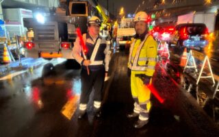 設置パトロール 国道３５７号上り線左2車線規制（葛西営業所）