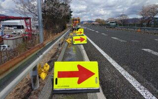営業所パトロール 中央自動車道上り線ランプ規制（飯田営業所）
