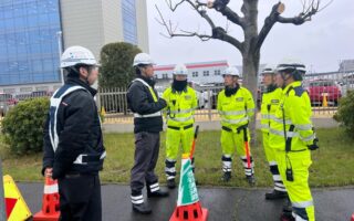 安全課パトロール 国道17号下り線走行車線規制（高崎営業所）