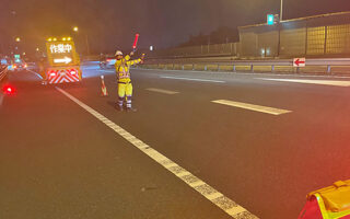 設置パトロール 京葉道上り線走行車線規制（千葉営業所）