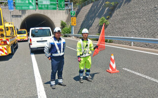 所長パトロール 阪神高速 7号 北神戸線下り線走行車線規制（神戸西営業所）