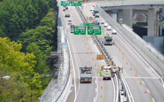 安全パトロール 長野自動車道 追越車線規制（諏訪営業所）