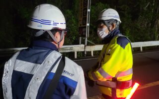 所長パトロール 国道２０号線上下線片側交互通行規制（吉祥寺営業所）