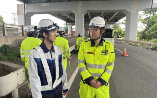 設置パトロール 県道71号線上下線車線規制（名古屋営業所）