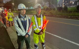 安全課パトロール 6号向島線高架下　街路上り線片側交互通行規制（埼玉営業所）