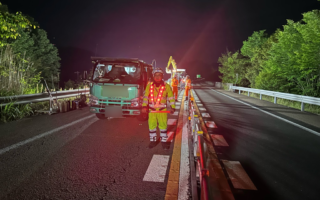 安全パトロール 東海環状自動車道　富加関IC～山県IC通行止め規制（岐阜営業所）