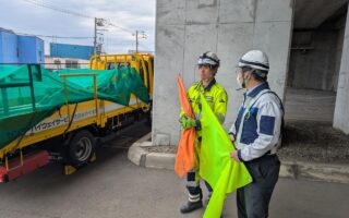 支社長パトロール 札樽自動車道ランプ規制（江別営業所）