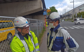設置パトロール 京都縦貫道　路下片側交互通行規制（西宮営業所）