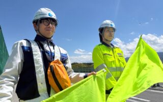 営業所パトロール 中央自動車道上り線走行車線規制（諏訪営業所）