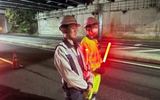 営業所パトロール 一般道左車線規制（千葉営業所）