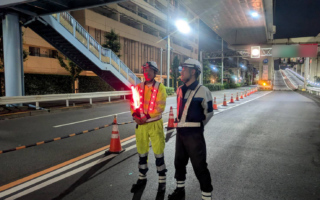 所長パトロール 首都高速５号池袋線上り線右A規制（加平営業所）