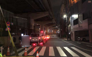 所長パトロール 首都高速6号向島線　高架下街路車線規制（埼玉営業所）
