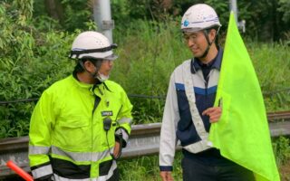 所長パトロール 中央自動車道上り線追越車線規制（大月営業所）