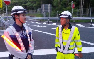 インターンパトロール 東富士五湖道路上下線通行止め規制（大月営業所）