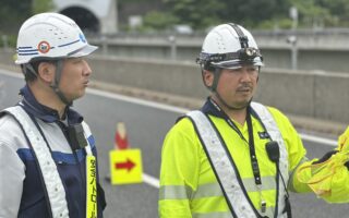営業所パトロール 関越自動車道上り線走行車線規制（太田桐生営業所）