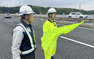 営業所パトロール 関越自動車道下り線走行車線規制（太田桐生営業所）
