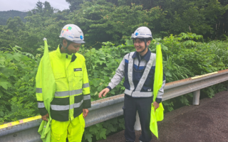支社長パトロール 東海北陸自動車道下り線走行車線規制（岐阜営業所）