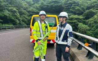 営業所パトロール 東海北陸自動車道上り線追越車線規制（岐阜営業所）